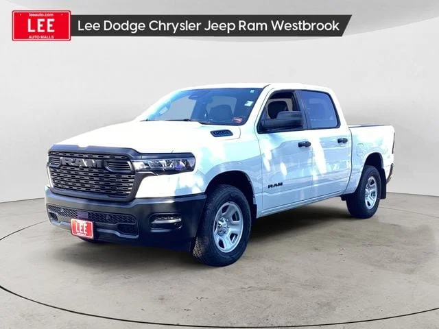 New 2026 Bright White Clearcoat Ram TRADESMAN CREW CAB 4X4 5