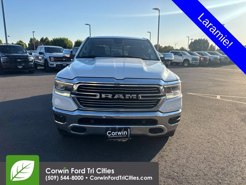 Used 2020 Bright White Clearcoat Ram Laramie image 2