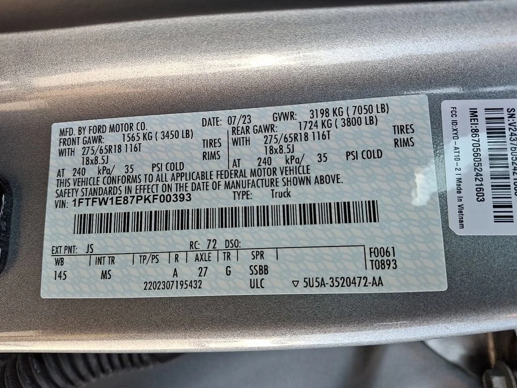Used 2023 Silver Ford XLT image 61