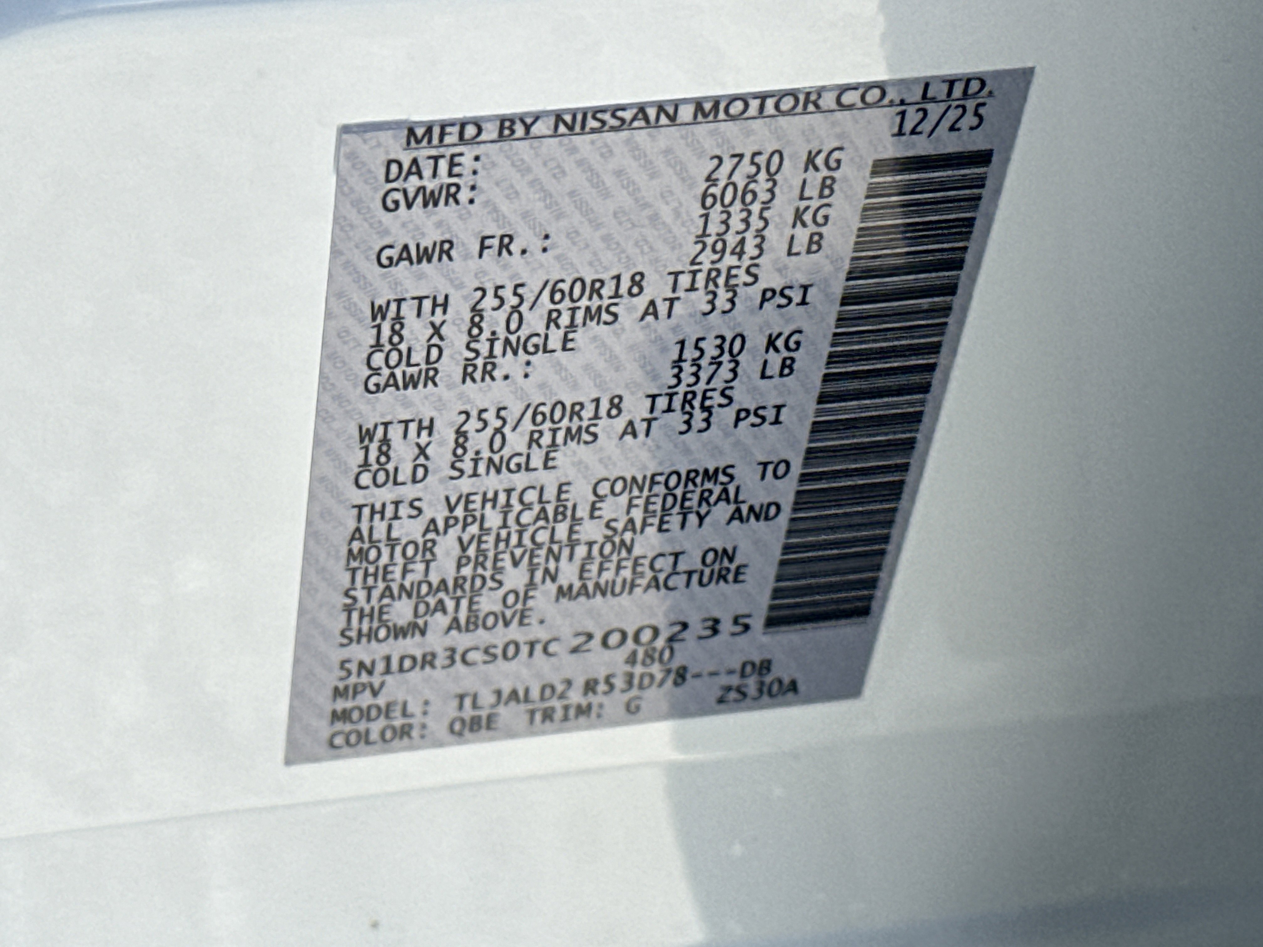 New 2026 Everest White Pearl Tricoat Nissan SL image 34