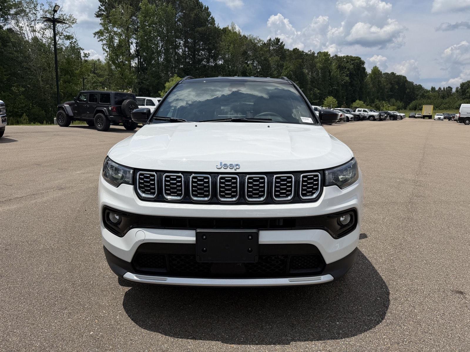 Used 2025 Bright White Clearcoat Jeep Limited image 2