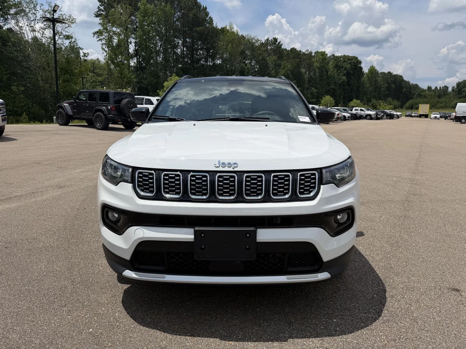 Used 2025 Bright White Clearcoat Jeep Limited image 2