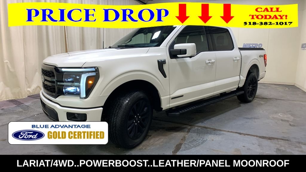 Certified Used 2025 White Metallic Ford Lariat image 7