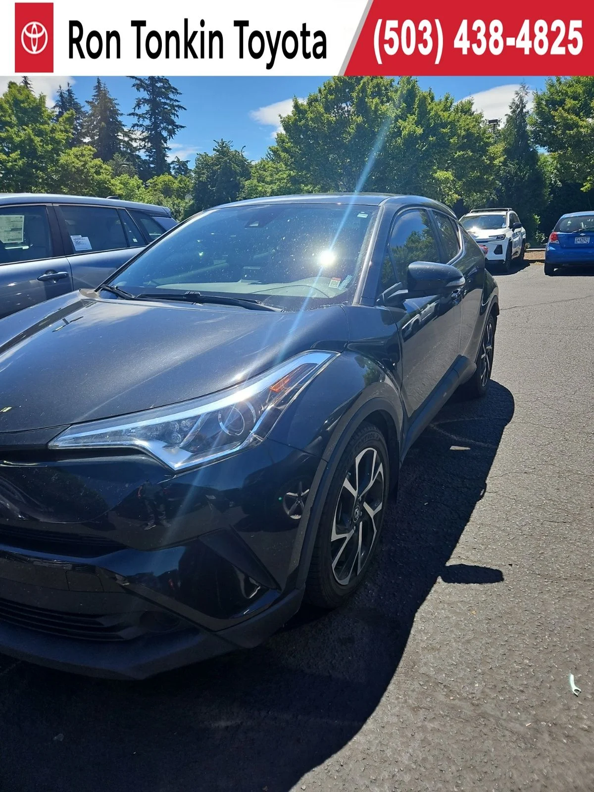 Used 2019 Black Sand Pearl Toyota XLE image 1