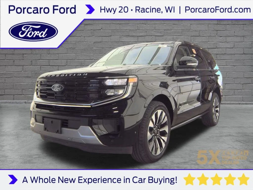 Certified Used 2025 Agate Black Metallic Ford Platinum image 1