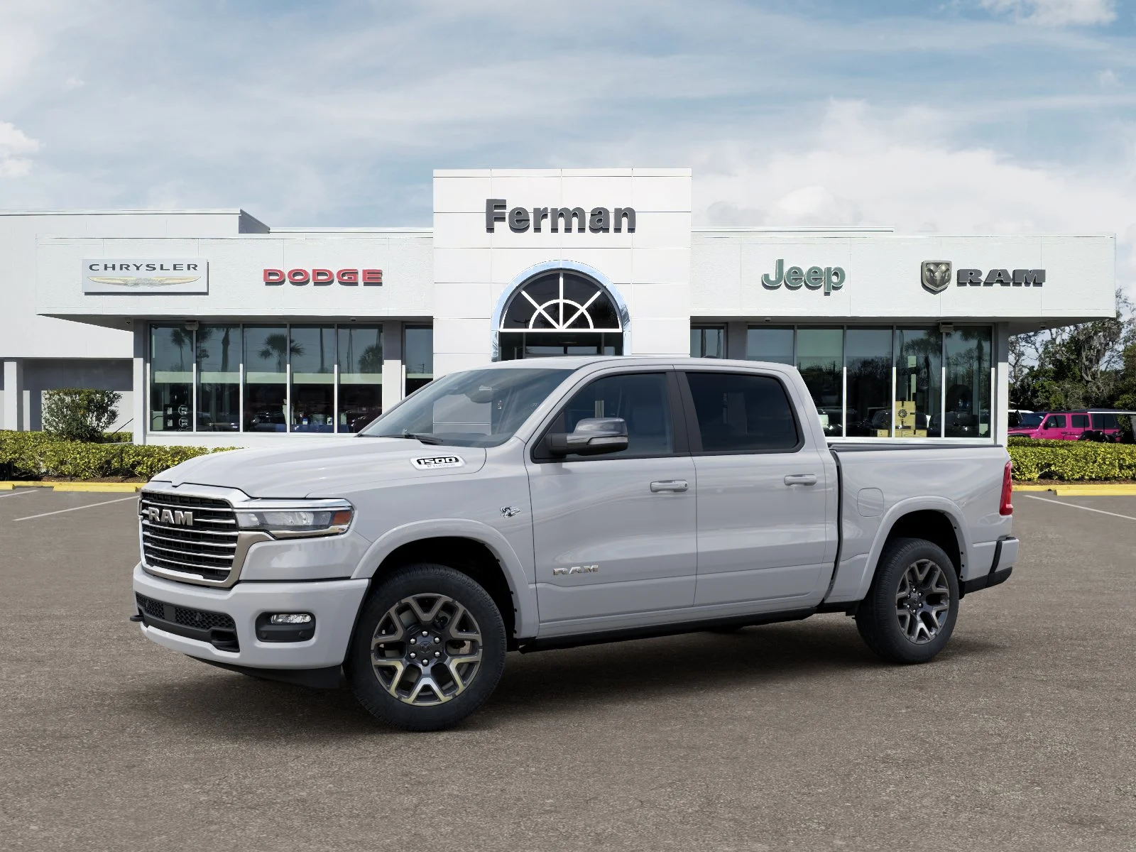 New 2026 Bright White Clear-Coat Exterior Paint RAM Laramie image 35