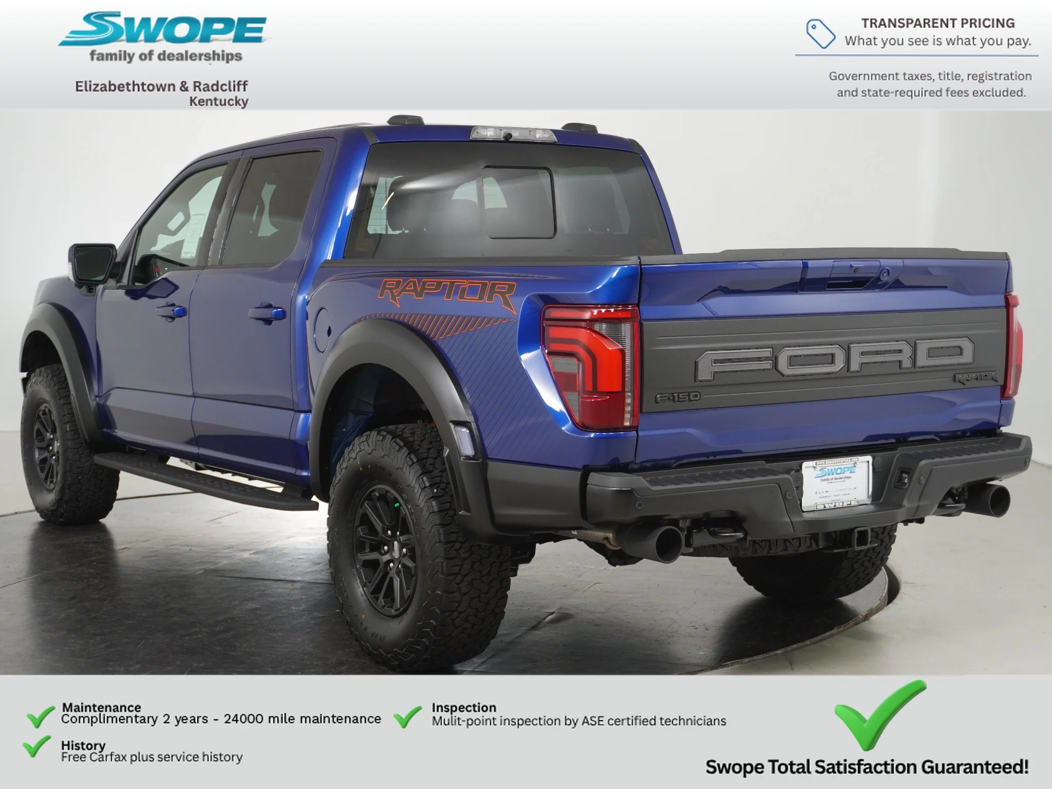 New 2026 Argon Blue Metallic Ford Raptor image 5