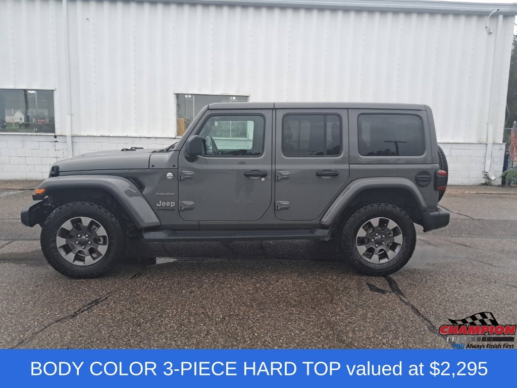 Used 2020 Gray Jeep Unlimited Sahara image 2