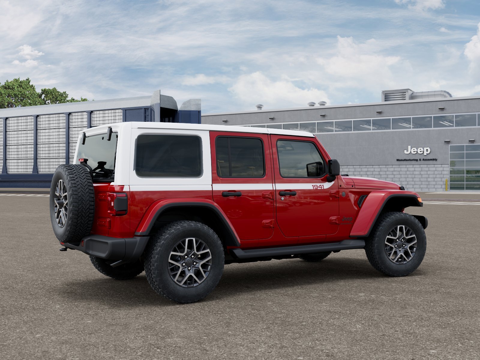 New 2026 Firecracker Red Clear-Coat Exterior Paint Jeep Sahara image 2
