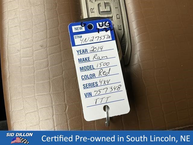 Used 2019 Delmonico Red Pearlcoat Ram Longhorn image 8