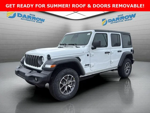 New 2026 Bright White Clear-Coat Exterior Paint Jeep Sport S image 1