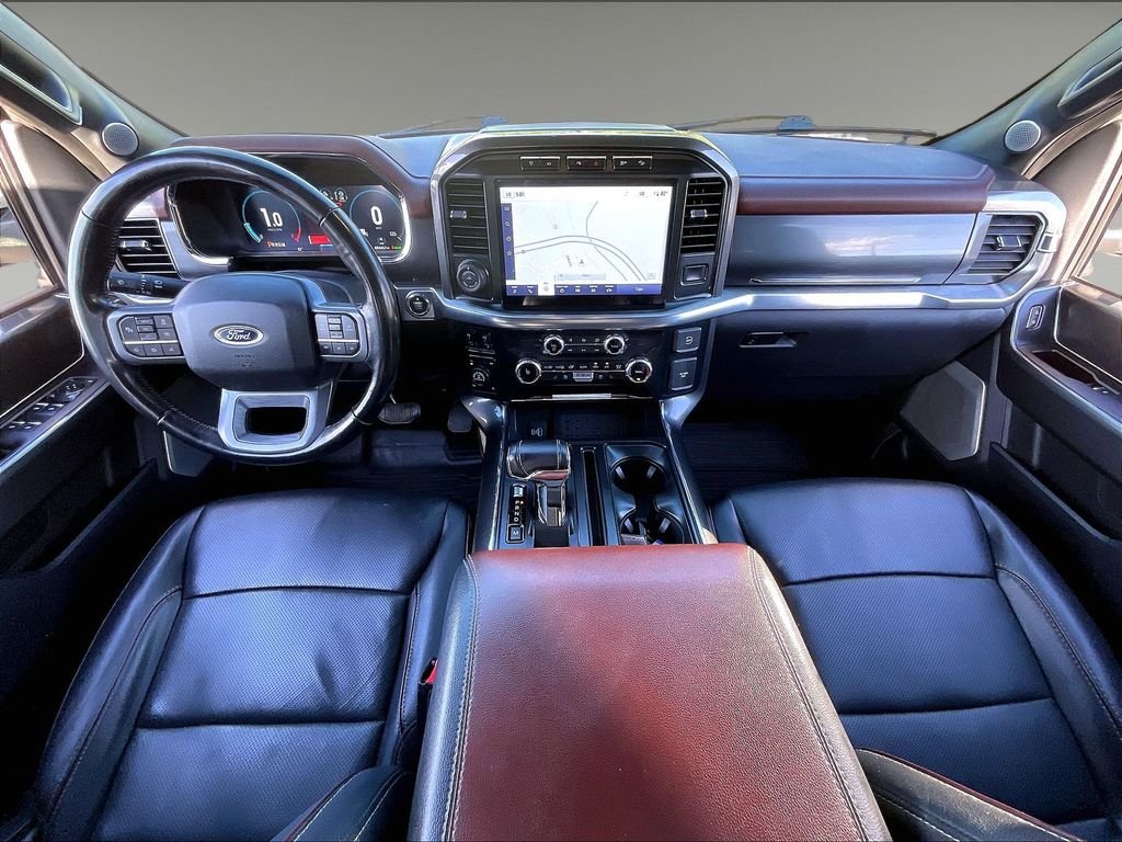 Used 2023 Star White Metallic Tri-Coat Ford Lariat image 20