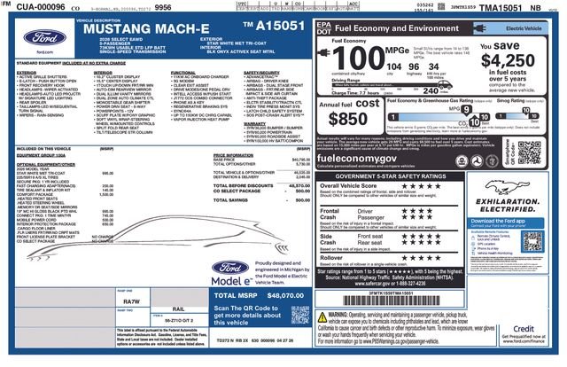 New 2026 Star White Metallic Tri-coat Ford Select image 30