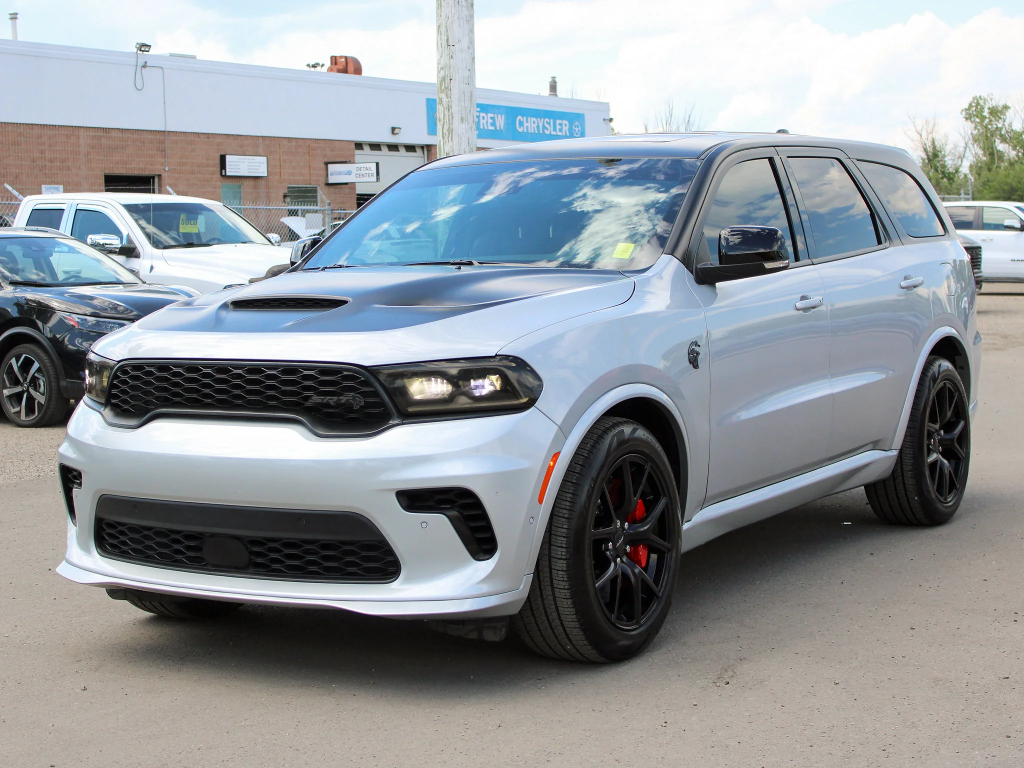 Certified Used 2025 triple nickel Dodge SRT Hellcat Silver Bullet*3M PPF | 710 HP | Apple CarPlay | Adaptive Cruise | Red Leather image 14