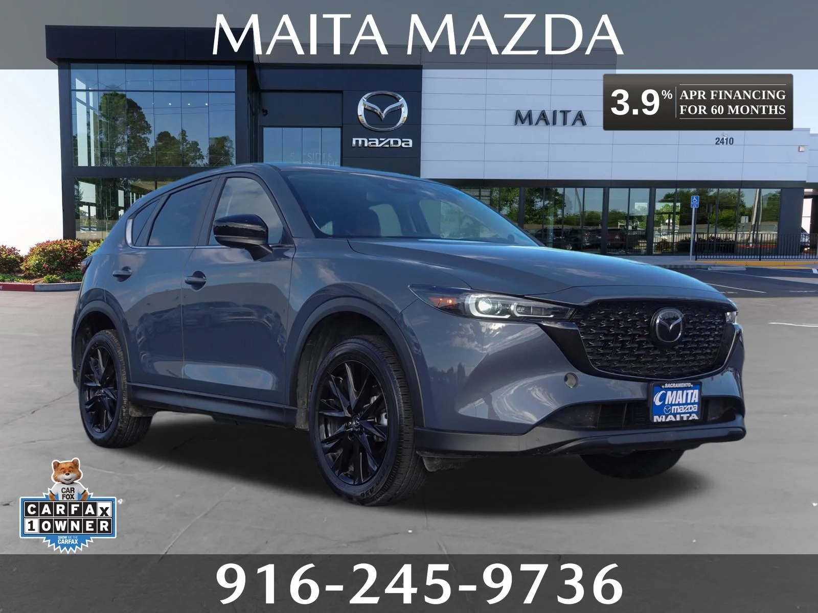 Certified Used 2025 Polymetal Gray Metallic Mazda 2.5 S Carbon Edition image 1
