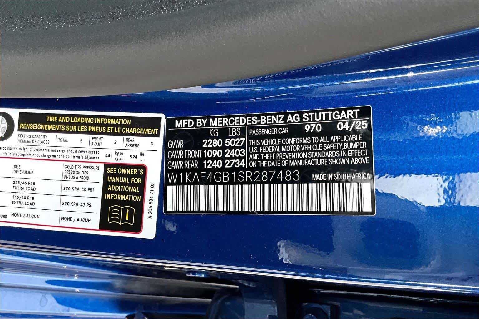 Certified Used 2025 Starling Blue Metallic Mercedes-Benz C 300 image 38