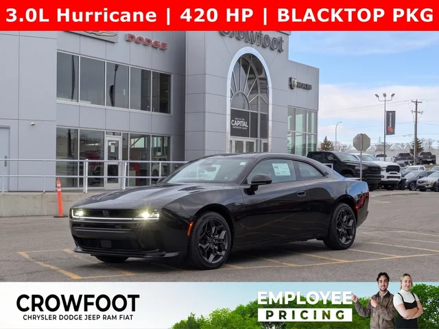 2026 Dodge Charger R/T - - AWD - Blacktop Package - Driver Convenience Group - Diamond Black Crystal Pearl & More!