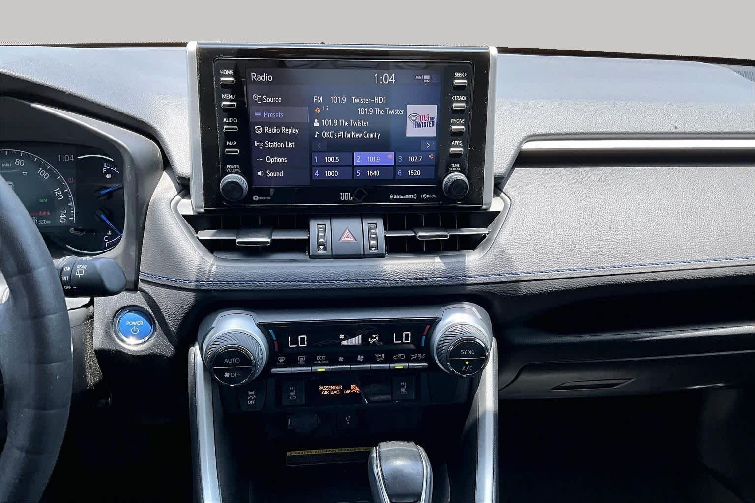 Used 2021 Blizzard Pearl/Midnight Black Metallic Toyota Hybrid XSE image 6