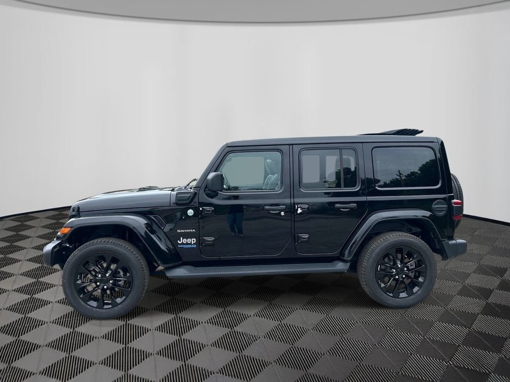 Used 2021 Black Jeep Unlimited Sahara 4xe image 2