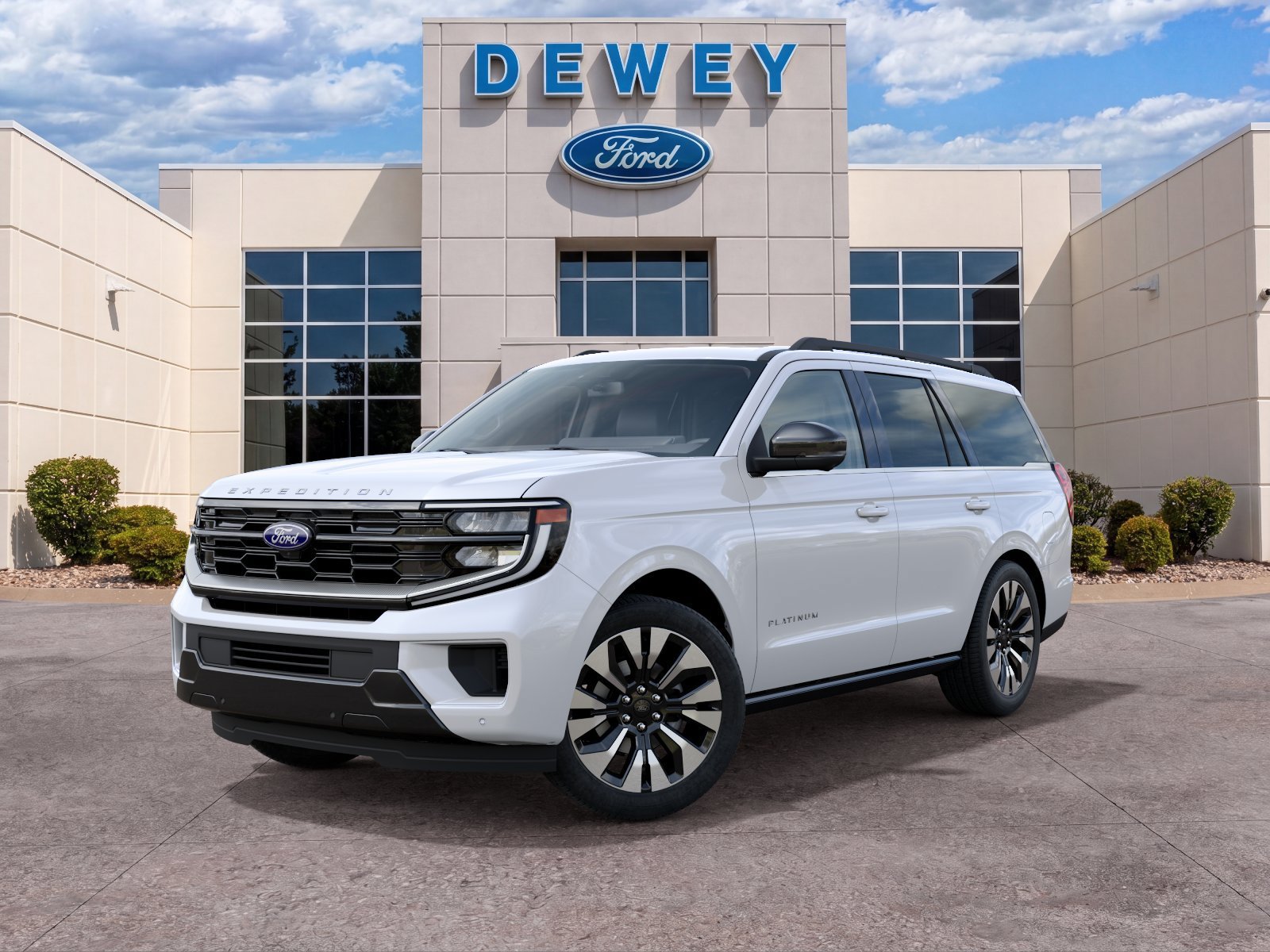 New 2027 Star White Metallic Tri-Coat Ford Platinum image 2