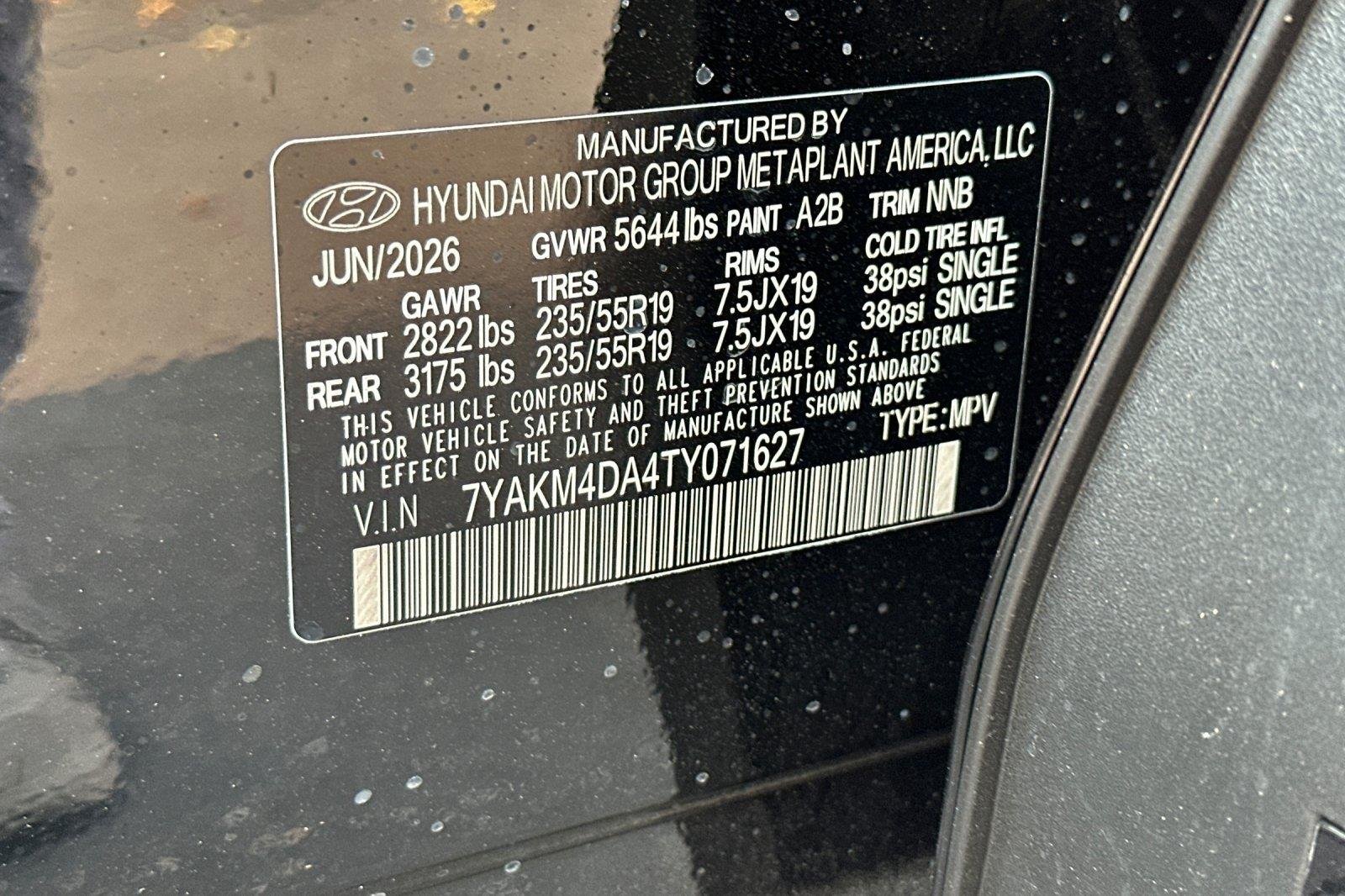 New 2026 Abyss Black Hyundai SE image 47