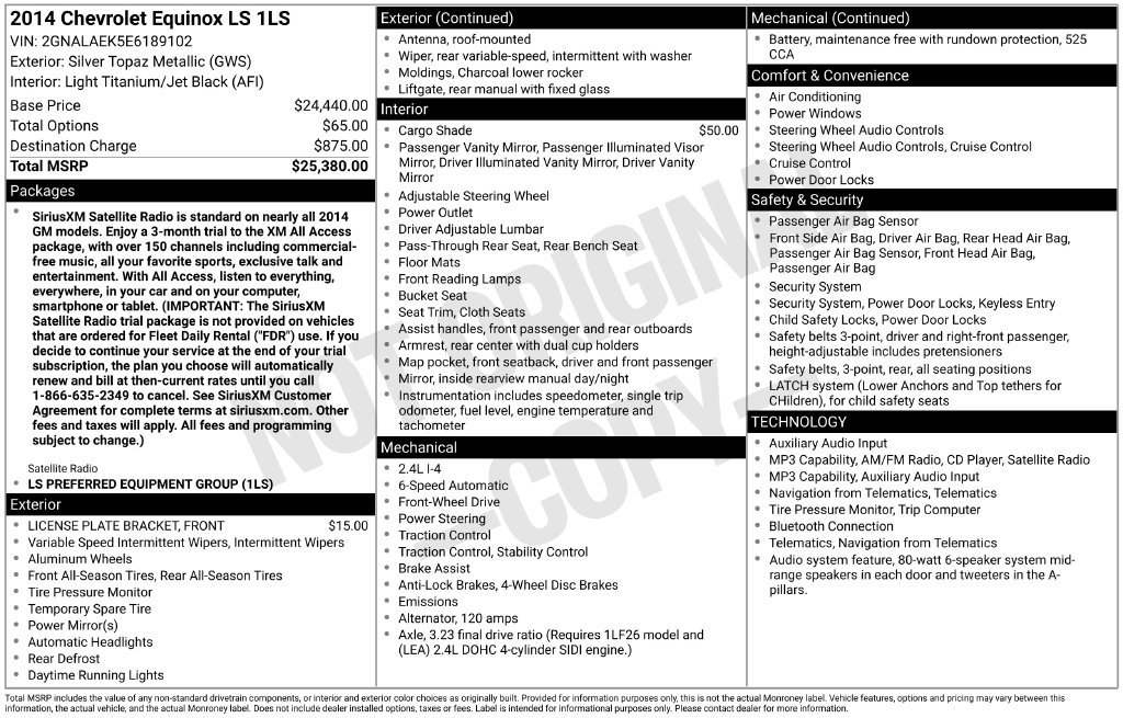Used 2014 Silver Chevrolet LS image 3