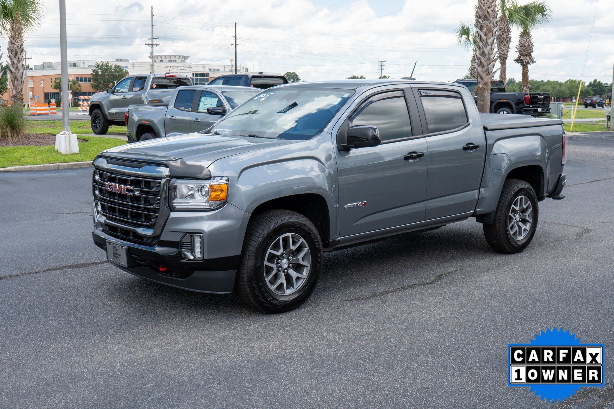 Used 2021 Satin Steel Metallic GMC 4WD AT4 w/Leather image 7
