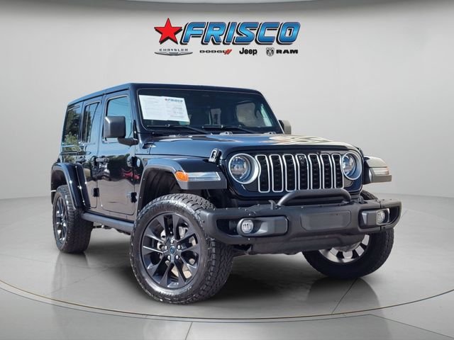 Used 2025 Black Jeep Sahara 4xe image 1