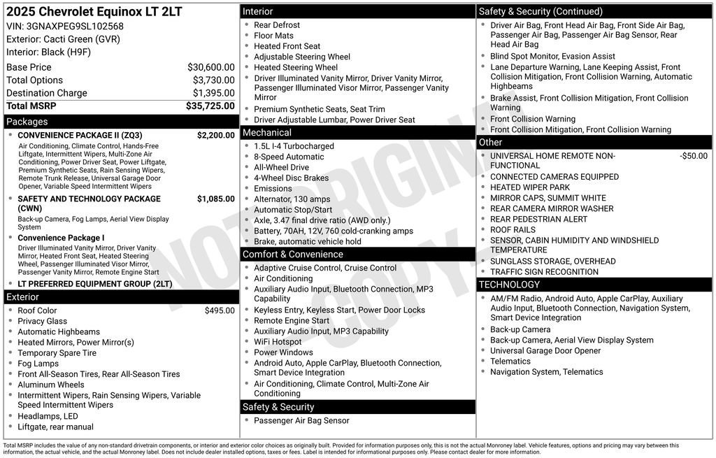 Used 2025 Cacti Green Chevrolet LT image 4
