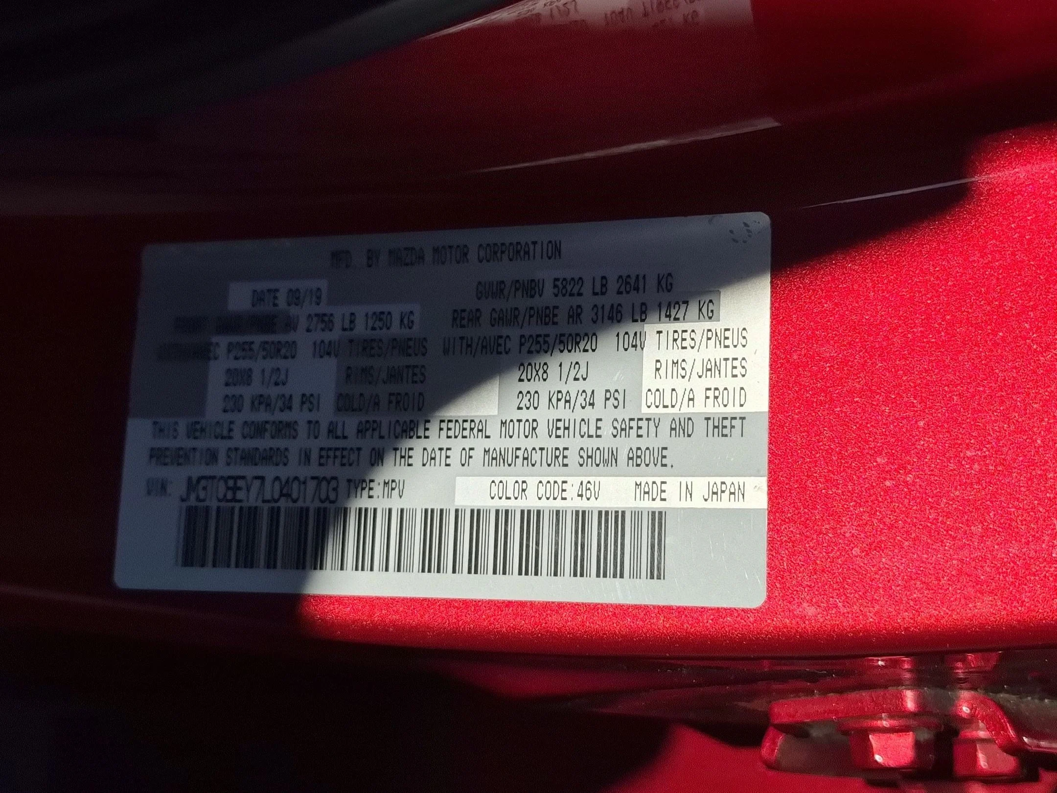 Used 2020 Soul Red Crystal Metallic Mazda Signature image 34