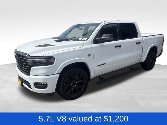New 2026 Bright White Clear-Coat Exterior Paint RAM Laramie image 3