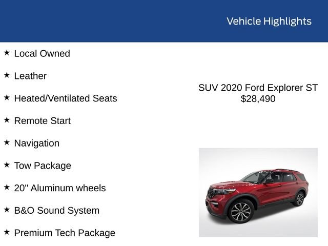 Certified Used 2020 Rapid Red Metallic Tinted Clearcoat Ford ST image 2