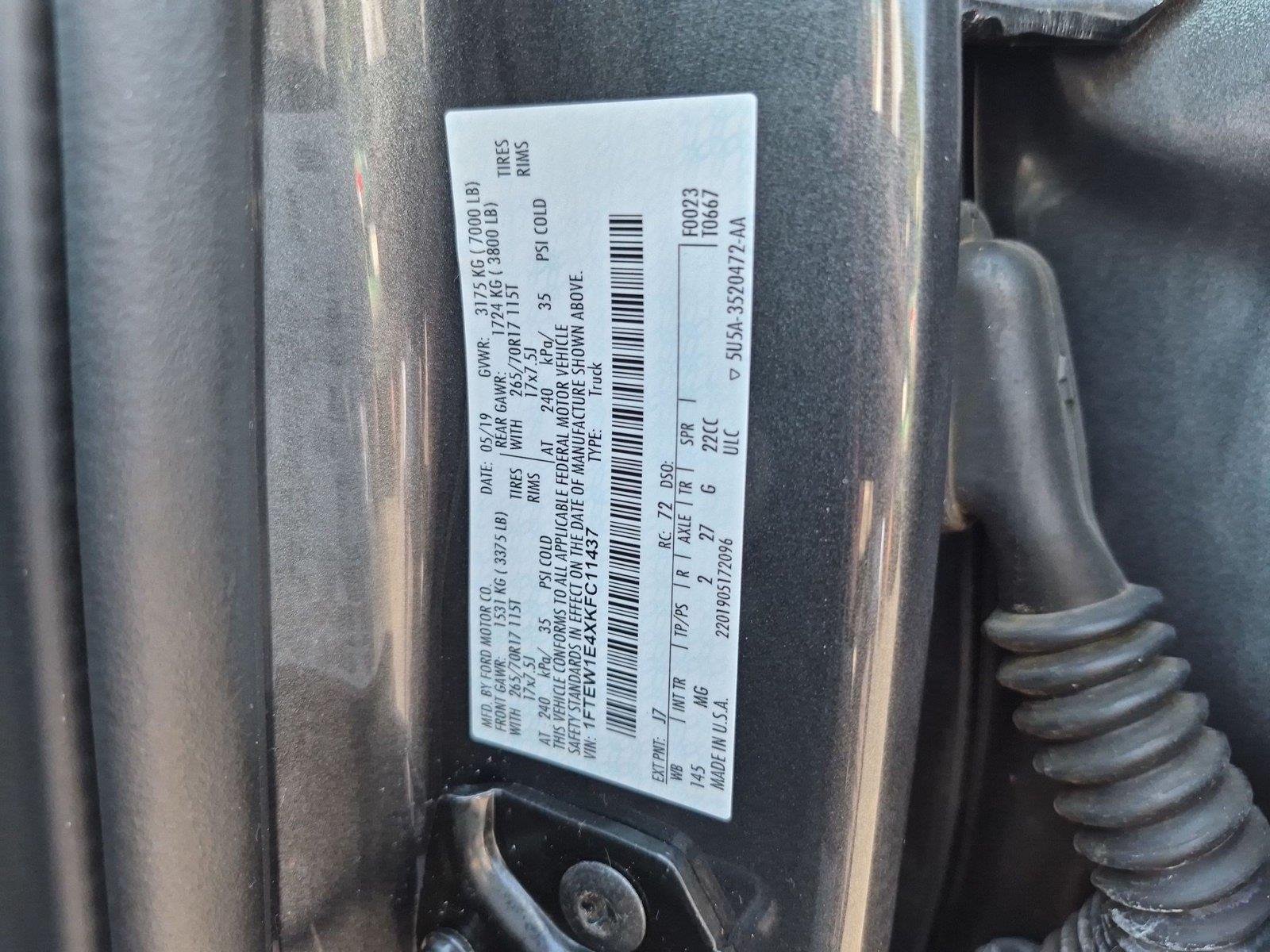 Used 2019 Magnetic Metallic Ford XLT image 38