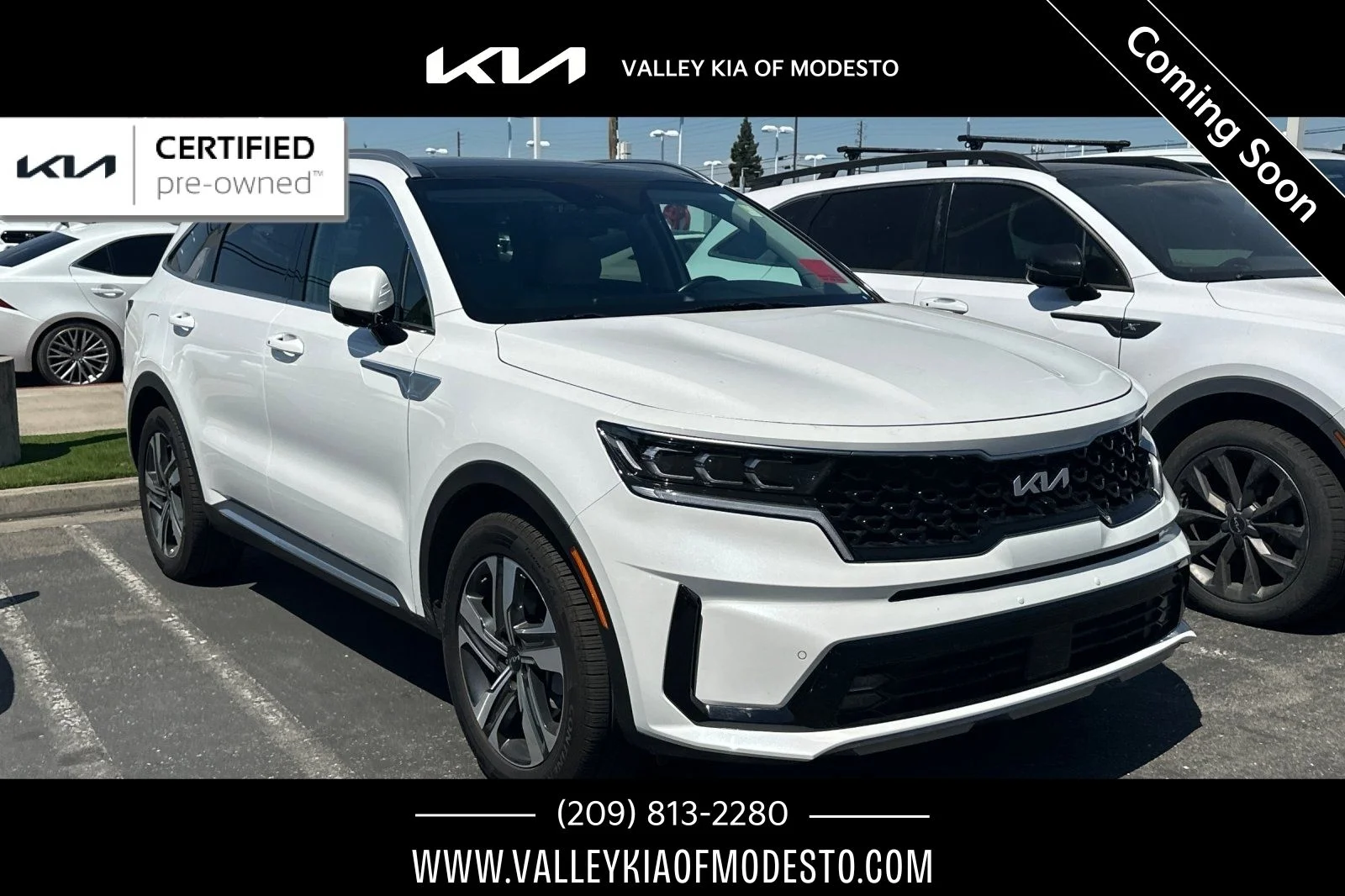 Certified Used 2023 Snow White Pearl Kia SX Prestige image 1