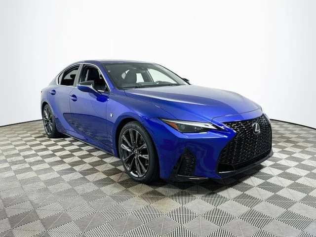 Certified Used 2021 Blue Lexus 350 F SPORT image 1