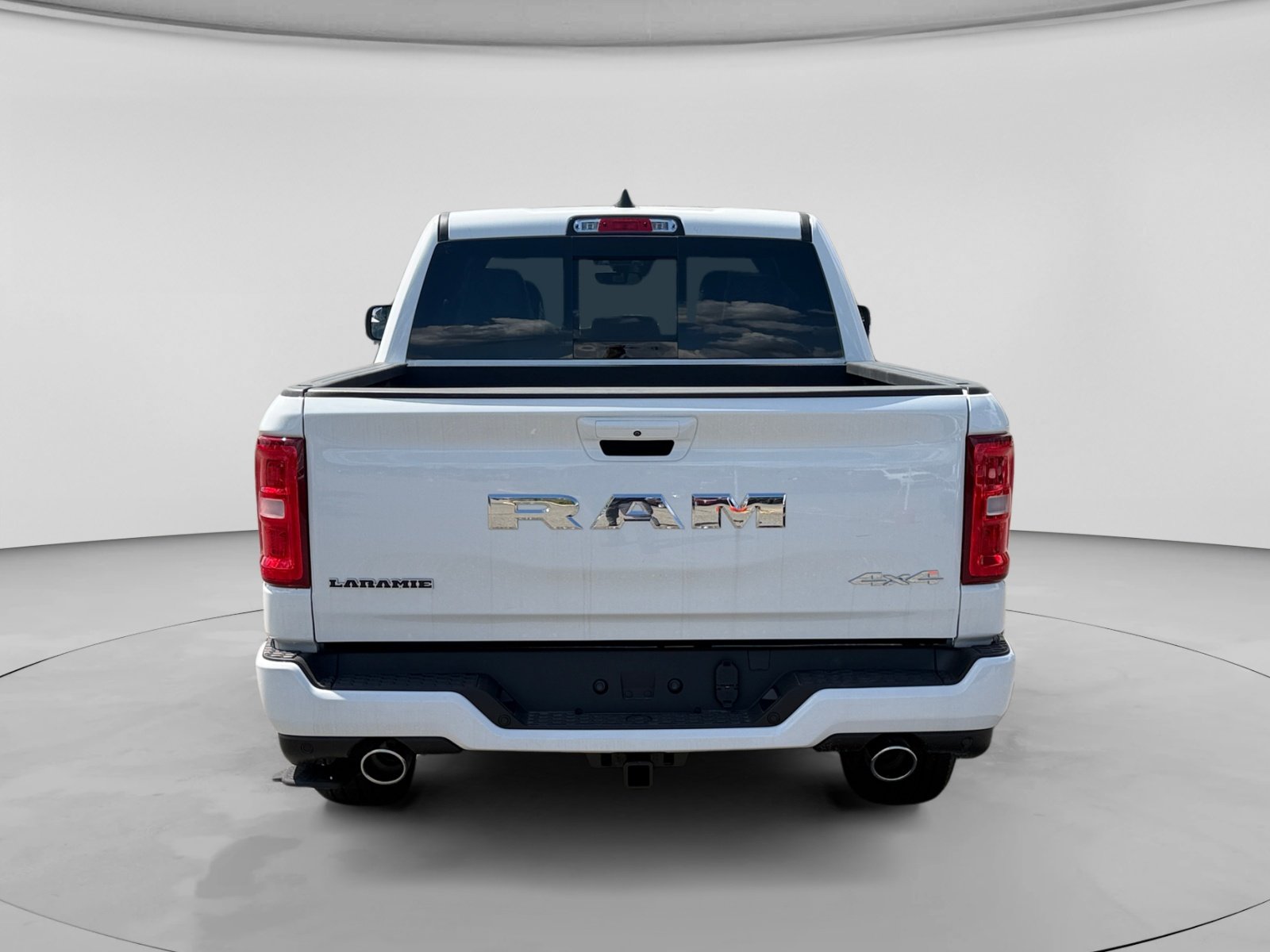 New 2026 Bright White Clear-Coat Exterior Paint RAM Laramie 4x4 Crew Cab 5