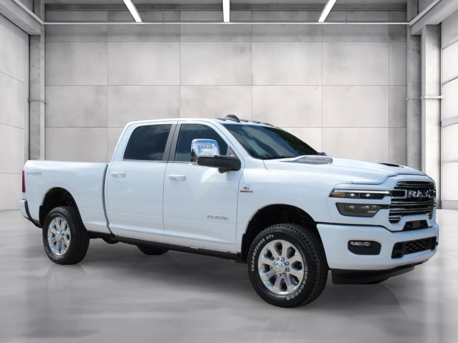 New 2027 Bright White Clear-Coat Exterior Paint RAM Laramie image 1