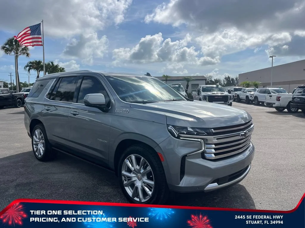 Used 2024 Sterling Gray Metallic Chevrolet High Country image 3