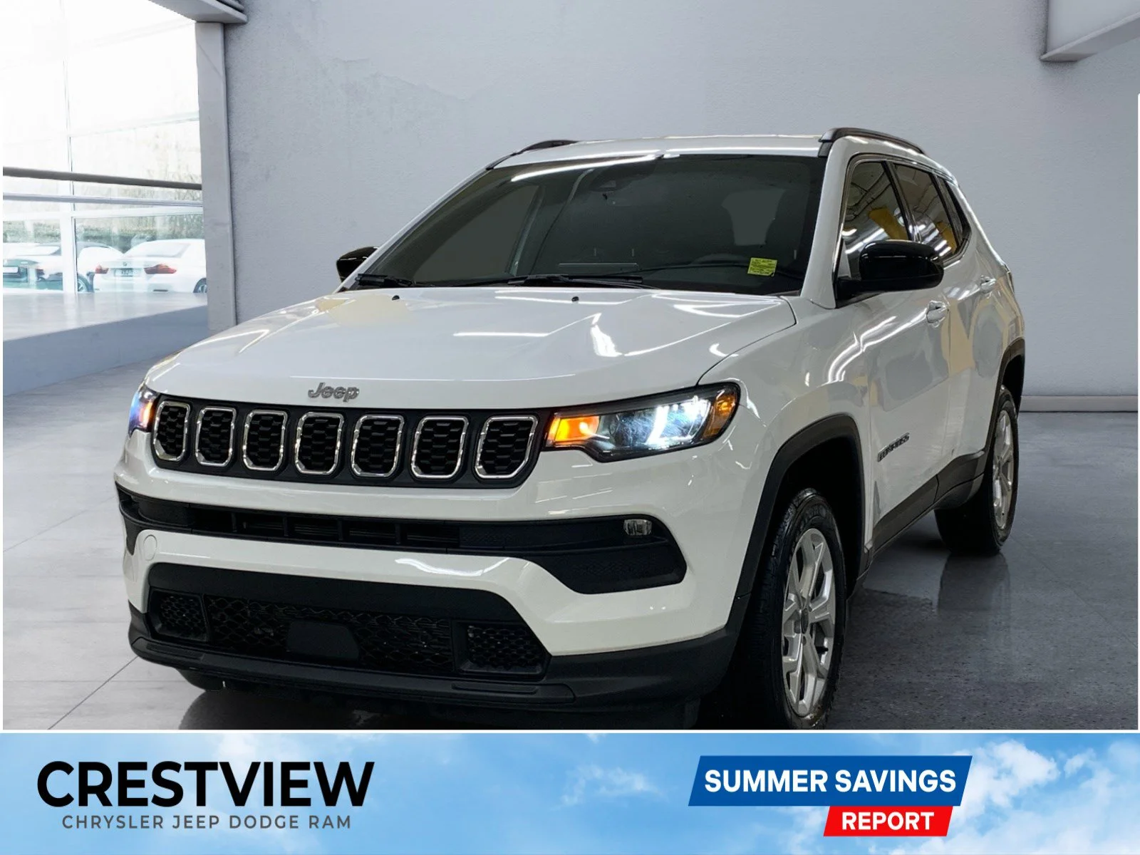 New 2026 Bright White Jeep North image 1