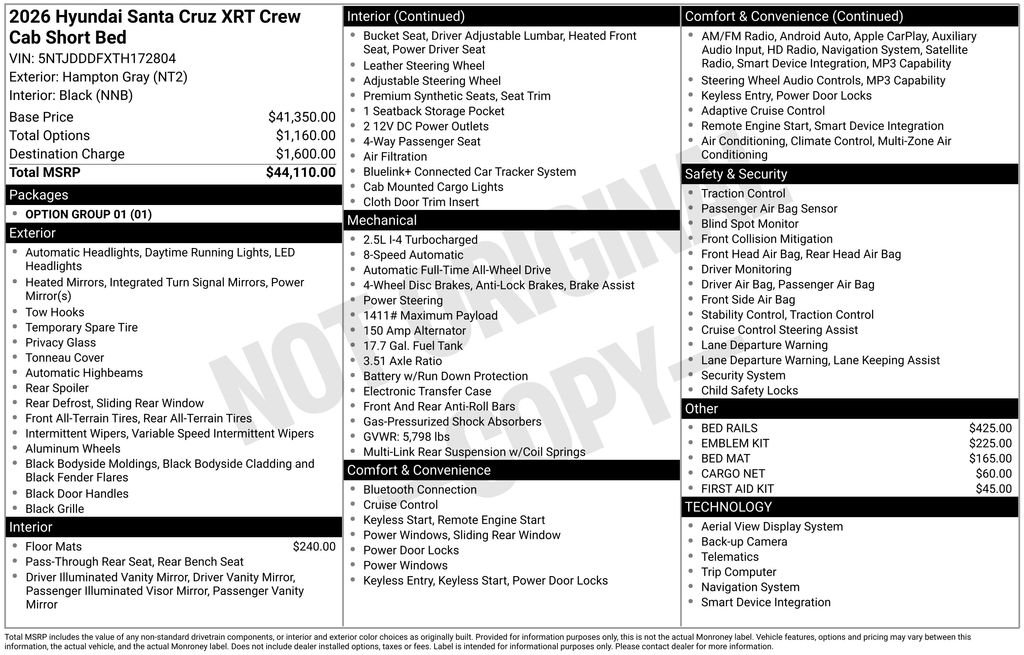2026 Hyundai Santa Cruz XRT - Photo 6