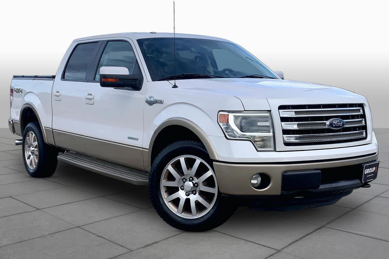 Used 2013 White Platinum Tri-Coat Metallic Ford King Ranch image 2