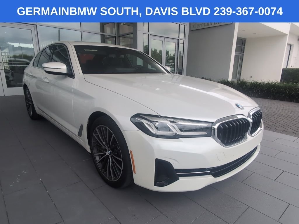Certified Used 2023 Mineral White Metallic BMW 540i xDrive image 3