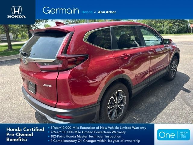 Certified Used 2021 Radiant Red Metallic Honda AWD EX-L image 8