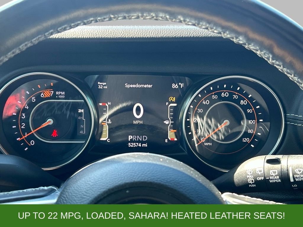 Used 2021 White Jeep Unlimited Sahara image 22