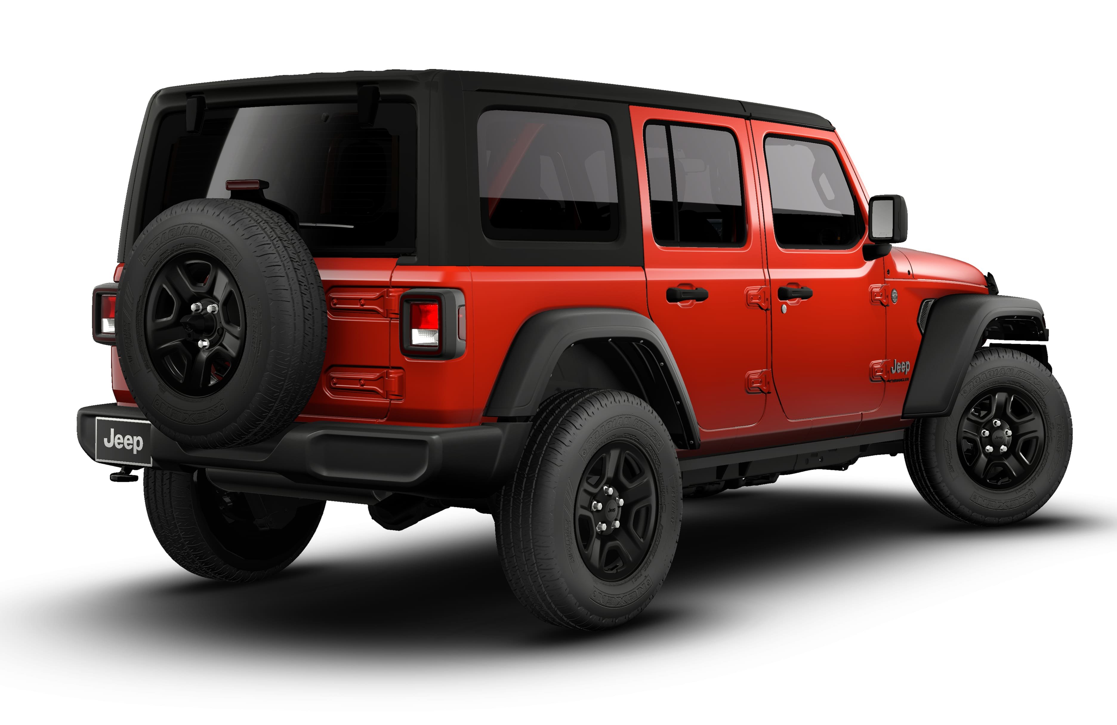 New 2026 Firecracker Red Clear-Coat Exterior Paint Jeep Sport image 2