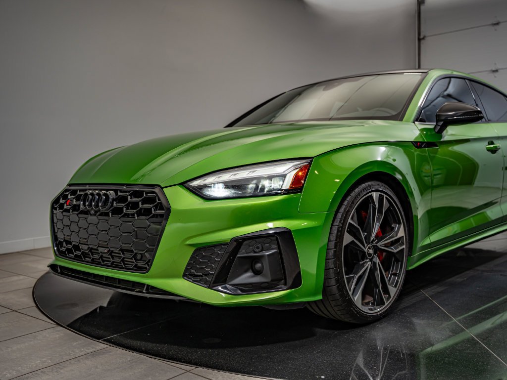 Used 2023 Java Green Metallic Audi Premium Plus image 15