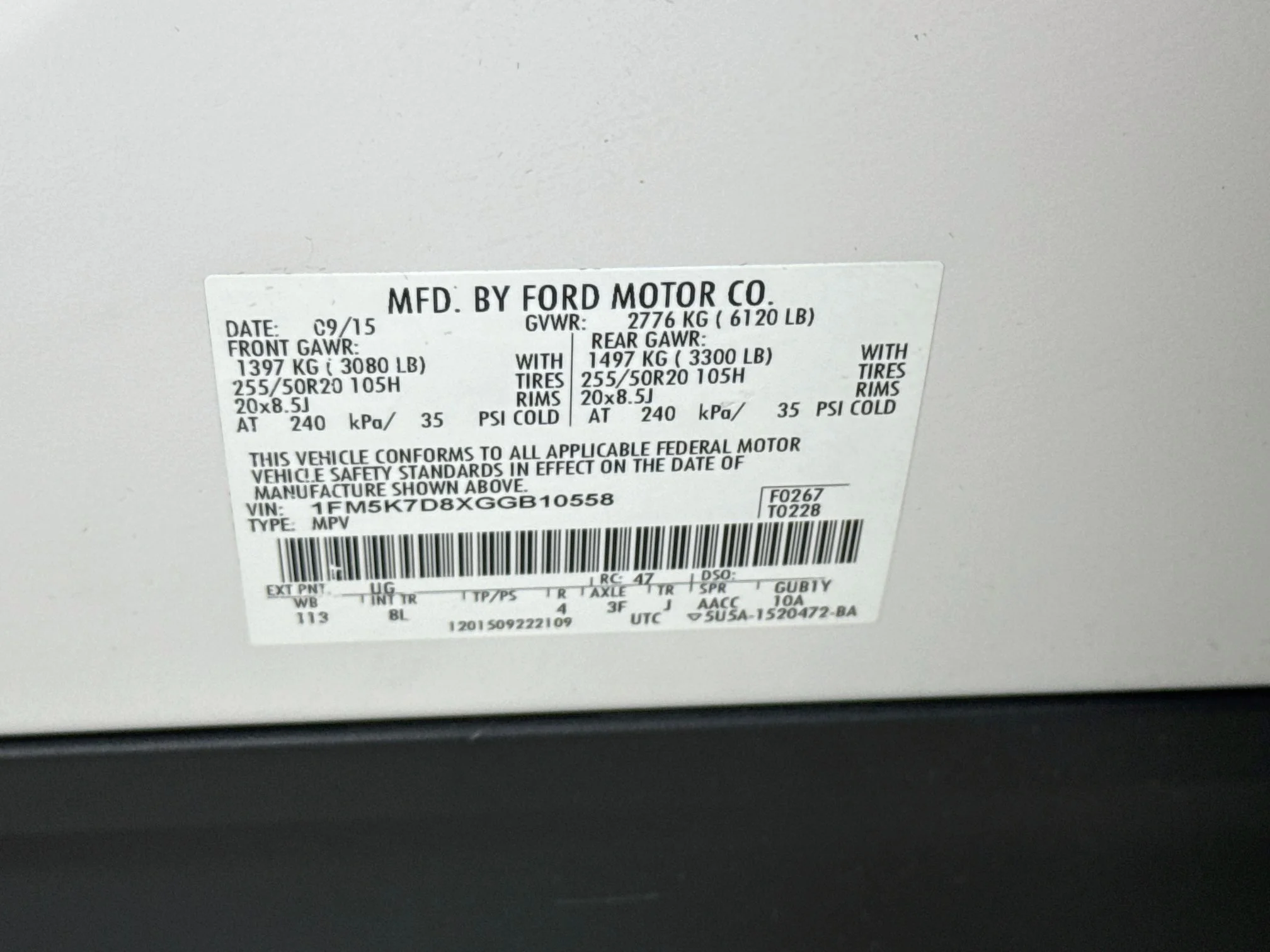 Used 2016 White Platinum Tri-Coat Metallic Ford XLT image 31