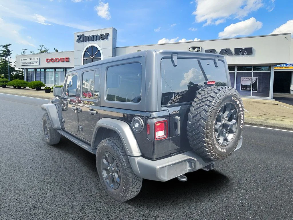 Used 2021 Black Jeep Unlimited Willys image 3