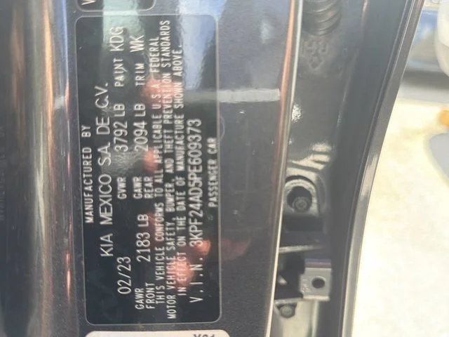 Used 2023 Gray Kia LX image 7