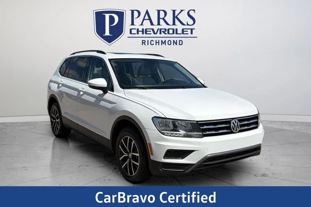 Certified Used 2021 White Volkswagen 2.0T SE image 1